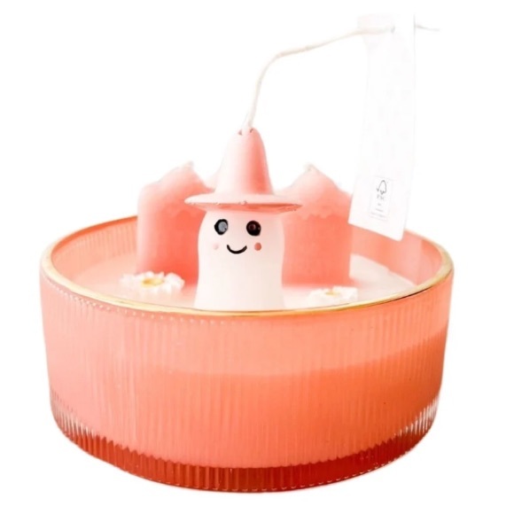 Cupcakes and Cashmere Pink Ghost Graveyard Candle - Picture 3 of 6